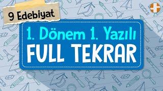 9. Sınıf Edebiyat  1. Dönem 1. Yazılı Full Tekrar + PDF 100 Alacaksın