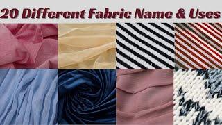 20 Different Types of Fabric Names with Pictures & Uses  Types of Fabric