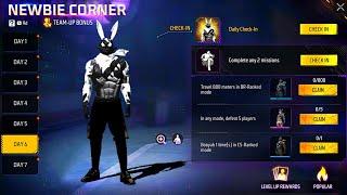 NEW BUNNY  FREE BUNDLE  CLAIM ALL REWARDS  FREE FIRE