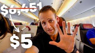 Fly BUSINESS CLASS for $5.60  How to Redeem Points for Travel Pt 2