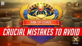 Crucial Mistakes to Avoid + Tips in Alliance Battlegrounds Ark of Osiris  Rise of Kingdoms