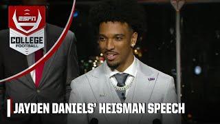 Jayden Daniels wins 2023 Heisman Trophy FULL SPEECH & REACTION  ESPN College Football
