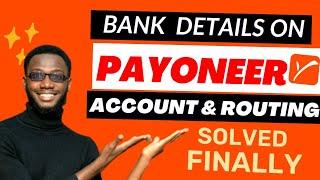 How to Get Payoneer Bank Account Details Issues + New Solution NEW USERS COMPLAIN RESOLVED