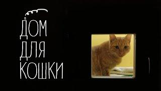 Уличный дом для кошек с теплым полом