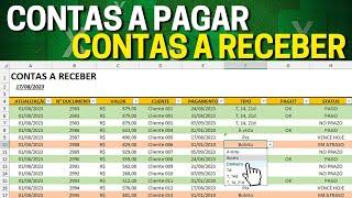 Como Fazer Planilha de Contas a Pagar e Receber no Excel com Alerta de Vencimentos