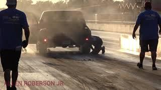 Chevy truck destroys rear end at I30 Dragway on 6-26-21 and Strip or Street was there for the action