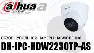 Обзор уличной купольной камеры наблюдения Dahua DH-IPC-HDW2230TP-AS