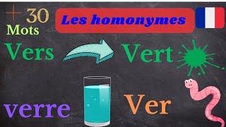 Découvrir les homonymes en français.