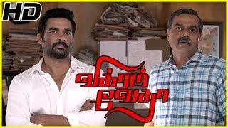 Vikram Vedha movie scenes  Vijay Sethupathi mass intro  Madhavan Investigates Vijay Sethupathi