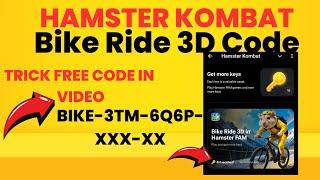 Hamaster Kombat Full Game Play key Trick Hamster kombat promo code key  Hamster Bike Ride 3D Code