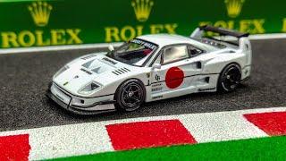 INNO64 Ferrari F40 LBWK  Tokyo Auto Salon White 2023 164 Scale Diecast Model