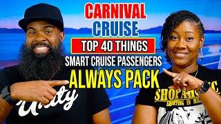 Top 40 Things SMART Cruise Passengers Always PACK