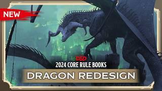 New D&D Dragon Redesigns  2024 Core Rulebooks  D&D