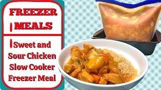 SWEET AND SOUR CHICKEN SLOW COOKER FREEZER MEAL