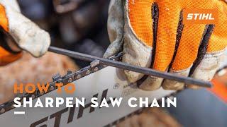 How to Sharpen Saw Chain  STIHL Tutorial