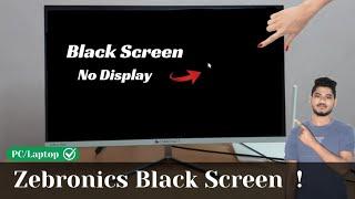 How to fix Zebronics Laptop Black Screen Problem 2024  Zebronics Pc Black Screen Windows 1011