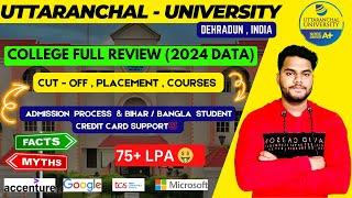 UTTRANCHAL UNIVERSITY FULL REVIEW 2024  PLACEMENT CAMPUS TOUR FEES JEE MAINS 2024 #uttranchal