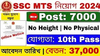 SSC MTS Vacancy 2024  10th পাস যোগ্যতায় কেন্দ্র সরকারের বড় চাকরি  SSC MTS Recruitment 2024 