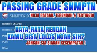 LATEST PASSING GRADE SNMPTN ALL DEPARTMENTS OF STATE UNIVERSITIES AROUND INDONESIA