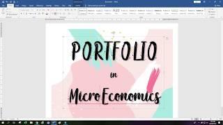 HOW TO CREATE A COVER PAGE USING MS WORD