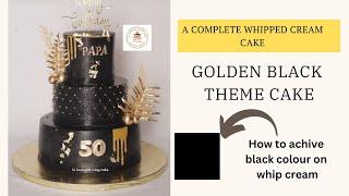 How To Achieve Dark Colours On Whipped Cream Cakes Tips To Make a Black Whipped Cream Cake