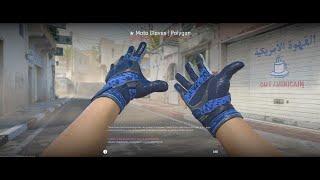 Showing off very blue  Moto Gloves  Polygon Minimal Wear  Counter-Strike 2