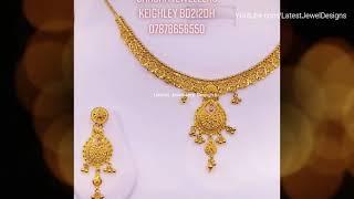 Big Locket Gold Necklace Set  21K Gold Necklace Collection