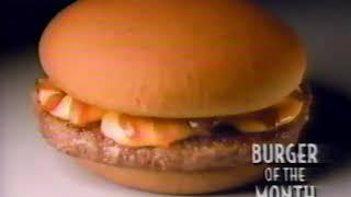 McDonalds Burger of the Month Cheddar Melt Commercial - 90s