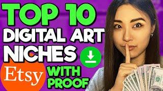 10 BEST Etsy Digital Art Niches  that no one knows about