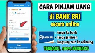 Cara Pinjam BRI Online  Pinjam KUR BRI Online