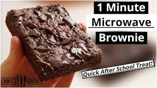 1 Minute Microwave BROWNIE  The EASIEST Chocolate Brownie Recipe