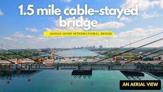 Precast panels stitching  Gordie Howe International Bridge Construction 2024