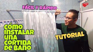 COMO INSTALAR UNA CORTINA DE BAÑO - Unboxing Net