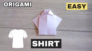 SHIRT EASY ORIGAMI TUTORIAL HOW TO NAKE PAPER SHIRT CRAFT #shirt #craft #tutorial #diy #origami