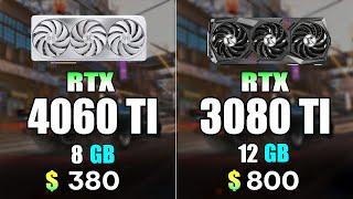 NVIDIA RTX 4060 Ti vs RTX 3080 Ti  Test in 9 Games 4K Ultra