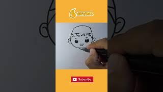 How to Draw Muslim Boy #Shorts