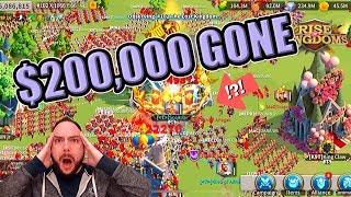 Solymar Zerod $200000 WHALE account DESTROYED in mobile game Rise of Kingdoms