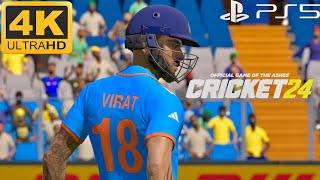 Cricket 24 PS5 Gameplay  India Vs Australia Dynamic Broadcast Camera 4K60 HDR