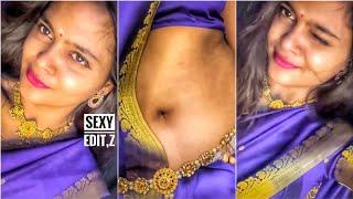 Saiba 19 Insta saree Navel Reels 