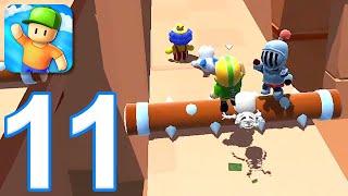 Stumble Guy‪s‬ - Gameplay Walkthrough Part 11 - New Map Lost Temple iOS Android