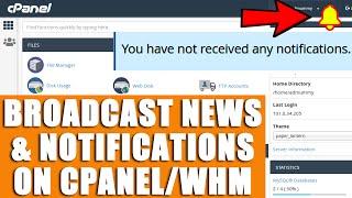 LIVE How to set custom messages to be displayed in all of your users cPanel & WHM panel?