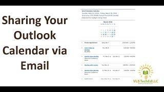 Outlook Sharing Calendar via Email