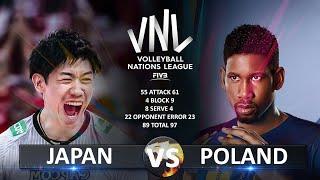 Japan vs Poland - Semifinals  Mens VNL 2023