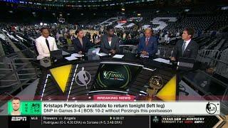 NBA Countdown  Stephen A. BREAKING NEWS Celtics list Porzingis as available for Game 5 VS. Mavs