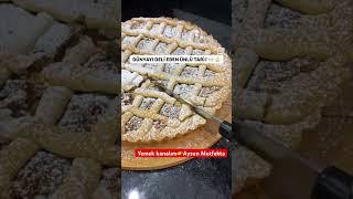 Asla bayatlamayan kıyır kıyır elmalı turta#shortsvideo #shorts #yummyfood #desserts #tart #tarif