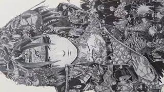 All Naruto Character in One Itachi Uchiha Drawing