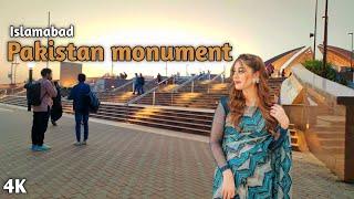 walking in the Pakistan monument - Beautiful location to enjoy 2022 4K