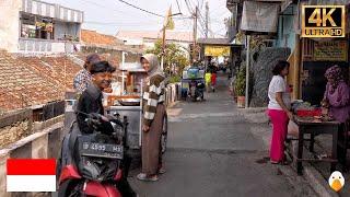 Real Life in Bandung Walking in Narrow Hidden Alley in Indonesia 4K HDR