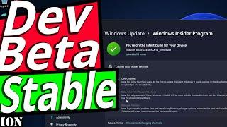 Windows 11 update from Insider Dev or Beta to Stable Release