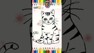 How To Draw Cute Cat By Typing CAT  #shorts #art #diy #cat #catdrawing #drawing #creative #love